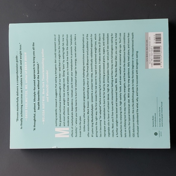 The Keto Reset Diet by Mark Sisson Hardcover Book New - Picture 3 of 8